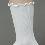 러블리 프릴 골지 양말 화이트 여성 학생 데일리 삭스