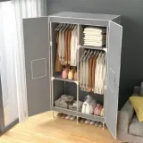 DIY 조립식 옷걸이행거 비키니옷장 원룸 여닫이 자취