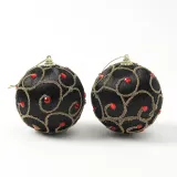 블랙시크 글리터 장식볼 2p(10cm) (동글루비)
