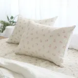 국산 햄프 부케 베개커버 50x70 삼베 여름 베개피