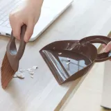 데스크 미니 빗자루 쓰레받이 세트
