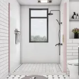 자동접힘 욕실 방수 샤워커튼(190-220cm)(색상)