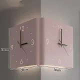인테리어 양면 코너 무소음 벽시계02