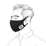 빨아쓰는 태극기 3D입체 패션 마스크 5색