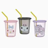 스트로우 빨대 물컵 물통 텀블러 320ml 3개1세트