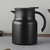 티웨어 이중진공 보온주전자(900ml) 무광블랙 차포트