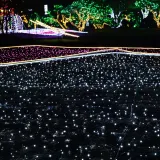 100구 녹색선 LED 지니전구 10m 점멸 백색 트리전구
