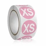 사이즈 스티커 XS 사이즈표기 옷사이즈 XS사이즈 스티커라벨 옷사이즈표시 롤스티커