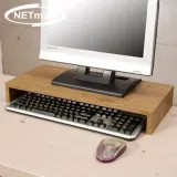 넷메이트 모니터 받침대 모니터 거치대 선반 1단 엔틱