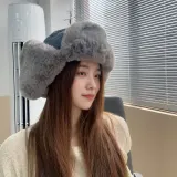뽀글뽀글 귀달이 군밤모자(그레이) 겨울모자