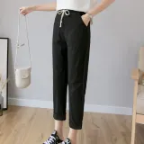 런칭특가 여성 9부 린넨 면바지 여름 코튼바지 린넨바지 밴딩 팬츠 외출복 여성의류