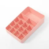 칸막이 화장품 정리함(핑크)/ 립스틱 진열대