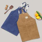 앞치마 브라운 빈티지앞치마 카페창업앞치마