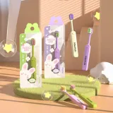 초등학생칫솔 어린이 부드러운 모 칫솔 6줄 촘촘한 부드러운 모 치아 클리닝 및 보호