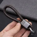 가죽 키홀더 브라운 롱타입 자동차 열쇠고리 가방 키링
