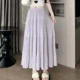 롱스커트 여성 밴딩 치마 캉캉 플레어 하의