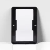 현대 1구용 매입 콘센트 보조대 블랙 전기스위치