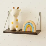 공간데코 벽선반 (30x19.5cm) (월넛) 무타공선반