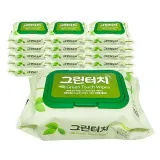피톤치드 물티슈 그린터치 아기 대용량 유아 캡형 순한 100매 30개