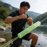 낚시줄 식별 야광 실리콘 라인 찌 멈춤 고무 야간 낚시 민물 바다 밤낚시 채비