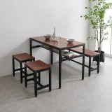 디포랙 스틸 프레임 식탁 벤치 세트