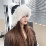 따듯한 방울 모자(블랙) 겨울방한모자