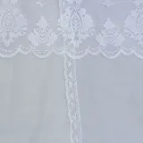 레이스 커튼형 침대 모기장 (150x200cm) (인디블루)