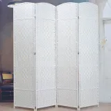 라탄 구텐 4단 파티션(150cmx160cm) (화이트)