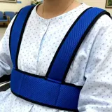 휠체어 안전벨트 조끼형 블루
