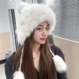 따듯한 방울 모자(아이보리) 털모자