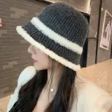 두줄 라인 버킷햇 벙거지 모자