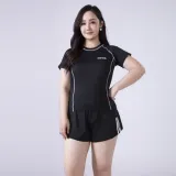 은창]빅사이즈 레터링 이너팬츠 투피스 수영복 비키니 여름 모노키니 래쉬가드 큰사이즈 바지 세트 몸매