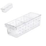 책상정리함 문구수납함 냉장고 트레이 5.5L 137 x 420 x 115mm 12개