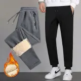 남성 조거 팬츠 방한 일자 바지 밴딩 하의