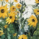 인테리어 입체 해바라기 캔버스 그림액자 B(100cm*70cm)