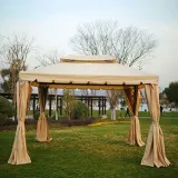 대형 야외 그늘막 천막 (300cmx400cm) (베이지)