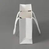 심플 무지 가로형 종이 쇼핑백 10p(19x13cm) (화이트)