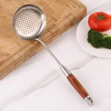 로즈우드 긴손잡이 건지기 스텐 구멍국자