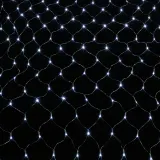 200구 투명선 LED 그물네트 백색 지니전구