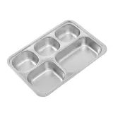 온키친 스텐 5구 식판 풀세트 (중) 숟가락 배식판