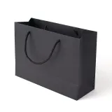 무지 가로형 쇼핑백(블랙) (28x20cm) 선물포장백