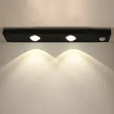 USB충전 무선 동작감지 LED 센서등(30cm) (블랙)