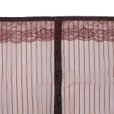 스트라이프 문 모기장(90x200cm) (브라운)