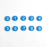 컬러 숫자 자석홀더 10p 문구 칠판자석