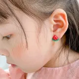 애니멀 프루츠 미니 이어클립 귀걸이 5세트