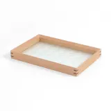 엔틱 플라워 유리트레이(30x20cm) (내추럴)