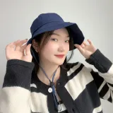 밴딩 여성용 버킷햇(네이비) 벙거지모자