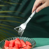 잘라서 바로먹는 수박커팅 포크 슬라이서 컷팅기