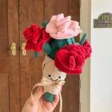 기념일 선물 꽃다발 인형 장미 28cm 입학 졸업 축하용