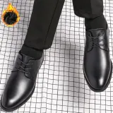 남성 데일리 고급 정장 보온 기모안감 구두